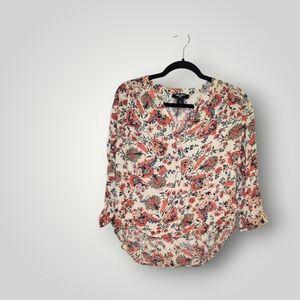 Nine West missy senora current size S Georgia Tunic Blouse Womens Colorful